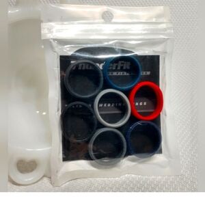 Thunder Fit silicone rubber wedding bands multicolored stretch bands 7 p…